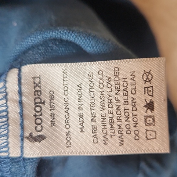 Cotopaxi Mercado Angular Pockets Organic Cotton Camp Dress Sz M-In BLUE - Picture 6 of 10